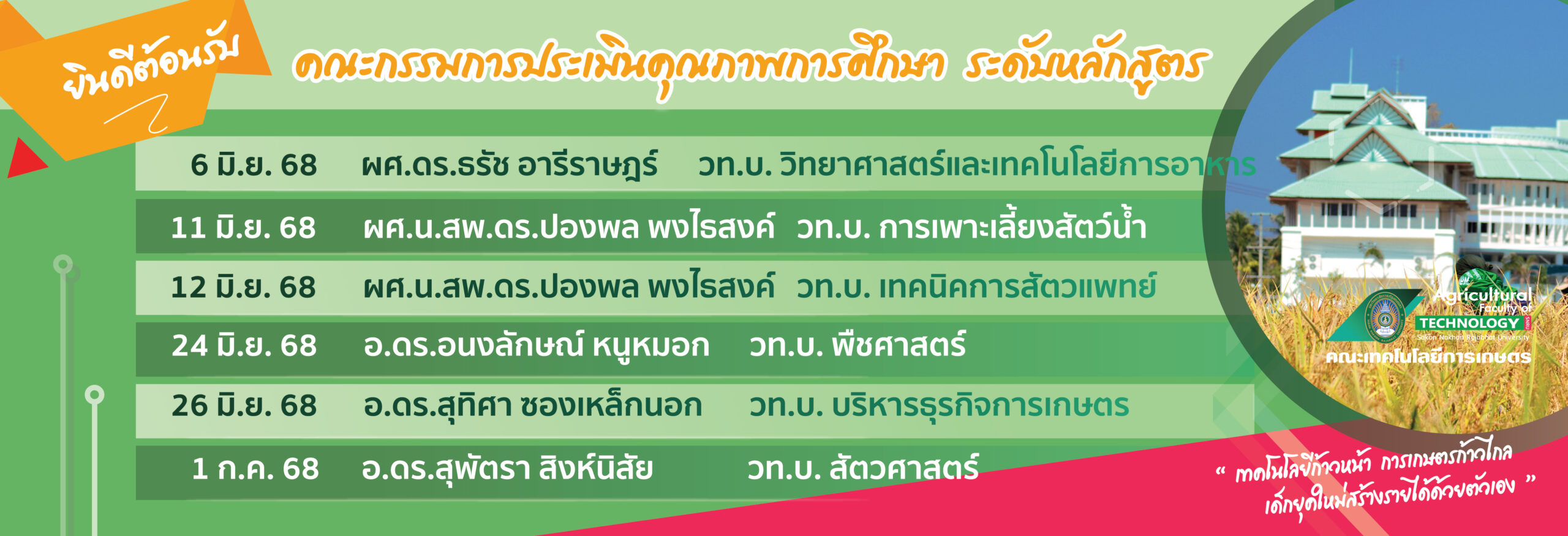 BN ต้อนรับกรรมการหลักสูตร
